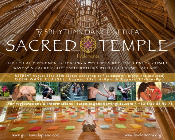 BALI | SACRED TEMPLE | 5RHYTHMS & SACRED SITE EXPLORATIONS – August 23rd-28th 2015